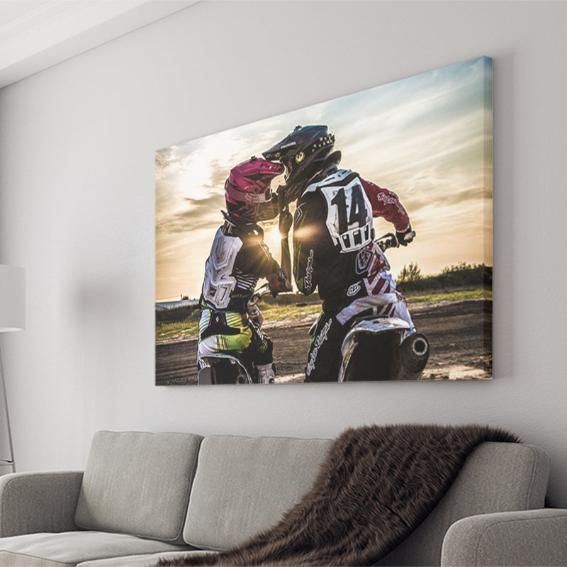 Motocross Love Canvas Art, Motocross Gift Canvas Prints Wall Art Home Decor - Painting Canvas, Ready to hang