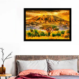 Mount Kilimanjaro View Framed Wall Art - Framed Prints, Art Prints, Print for Sale, Painting Prints