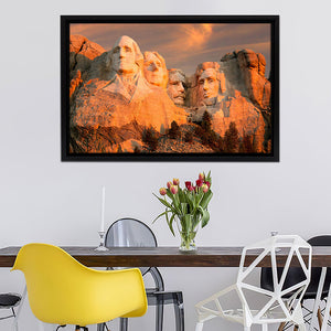 Mount Rushmore National Memorial Black Hills Visitor Framed Canvas Wall Art - Framed Prints, Prints for Sale, Canvas Painting