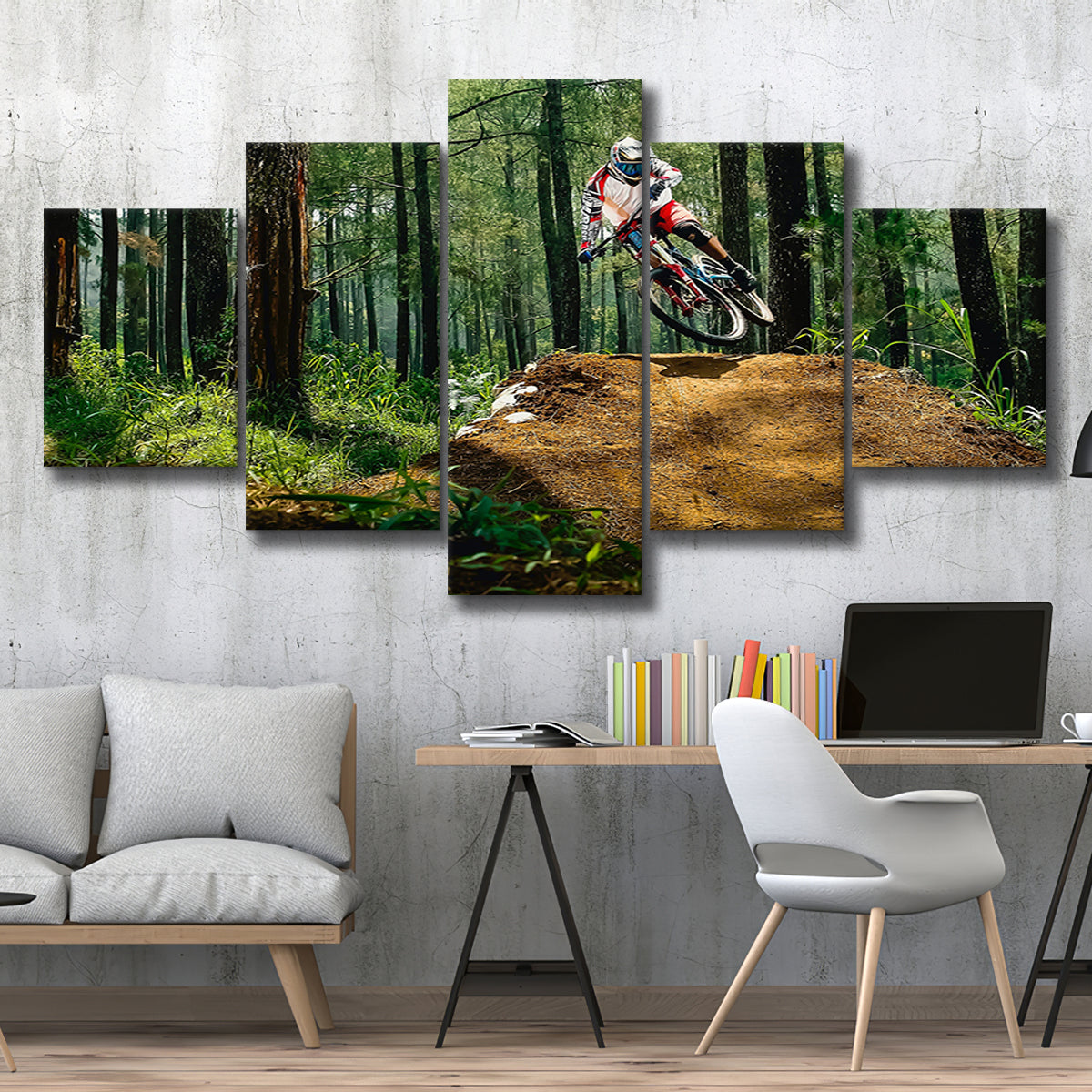 mountainbike dekor Mountain Bike, Dirt Bike Wall Decor Multi Panels,Canvas Prints Wall Ar – UnixCanvas category_191 Farbe:Reflective Fahrrad fahren auf Texel