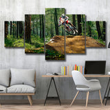 Mountain Bike, Dirt Bike Wall Decor Multi Panels,Canvas Prints Wall Art Home Decor