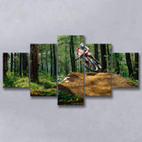 Mountain Bike, Dirt Bike Wall Decor Multi Panels,Canvas Prints Wall Art Home Decor