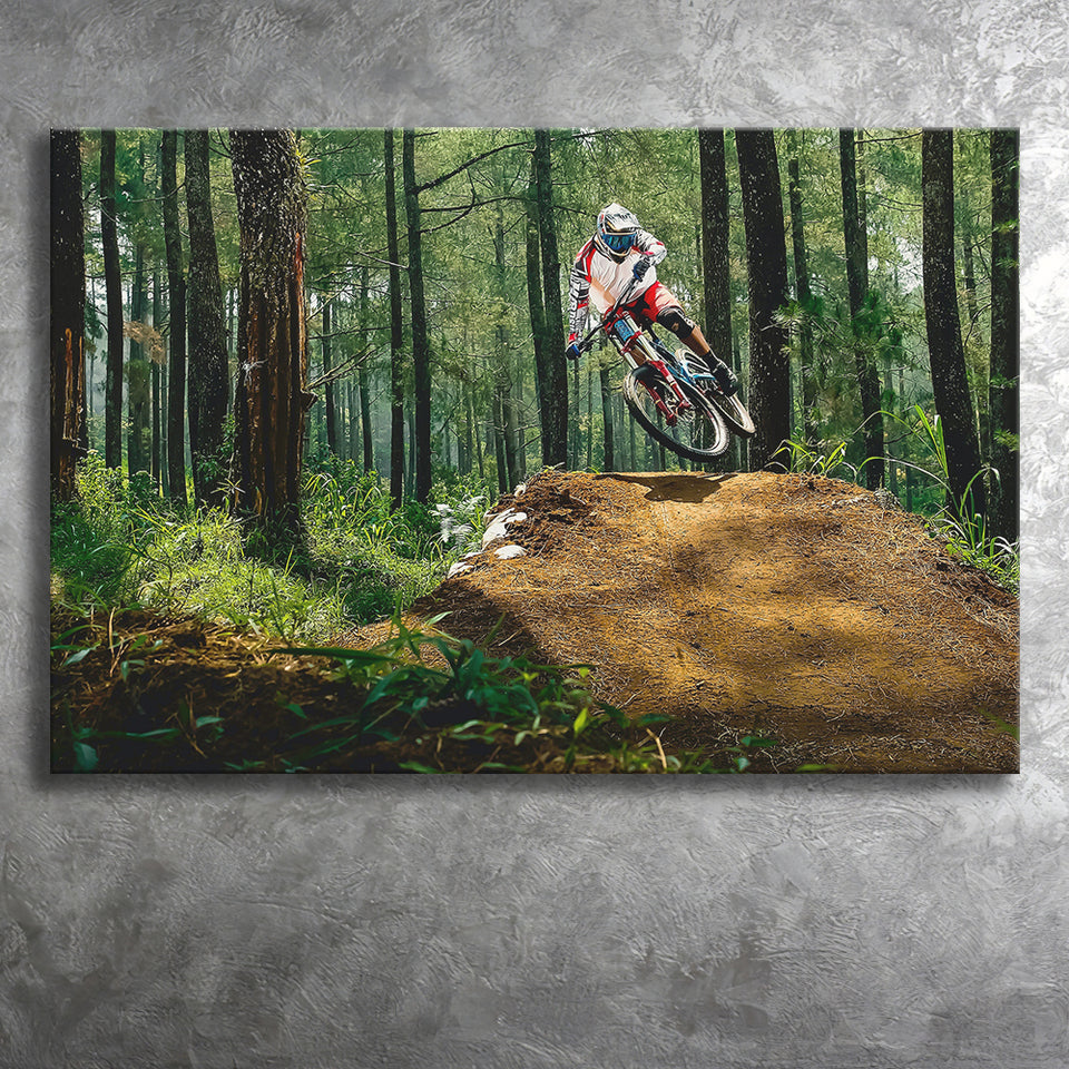 Mountain Bike, Dirt Bike Wall Decor Canvas Prints Wall Art Home Decor – UnixCanvas