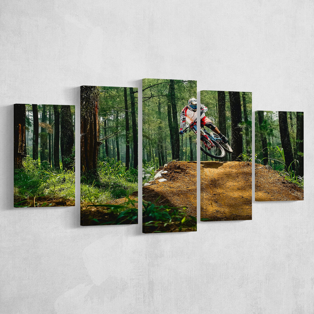 Mountain Bike, Dirt Bike Wall Decor Multi Panels,Canvas Prints Wall Art Home Decor