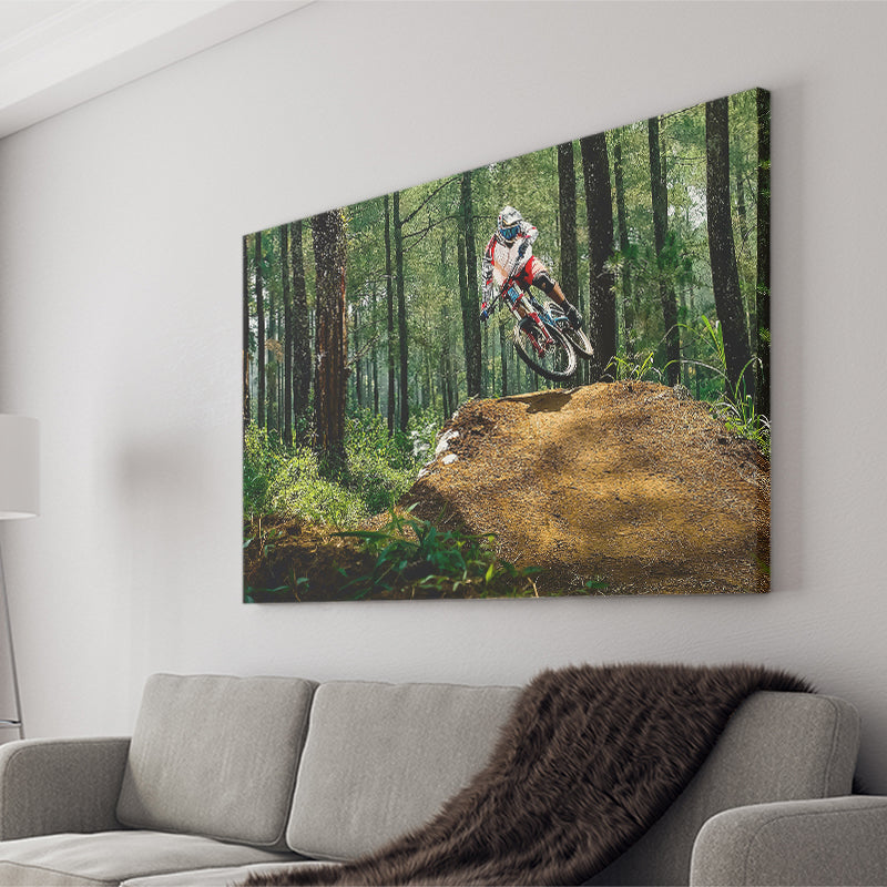 Mountain Bike, Dirt Bike Wall Decor Canvas Prints Wall Art Home Decor - Painting Canvas, Ready to hang