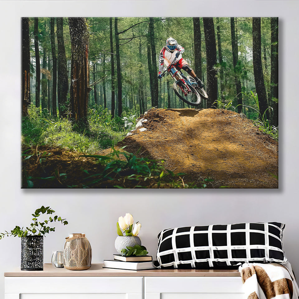 Mountain Bike, Dirt Bike Wall Decor Canvas Prints Wall Art Home Decor – UnixCanvas