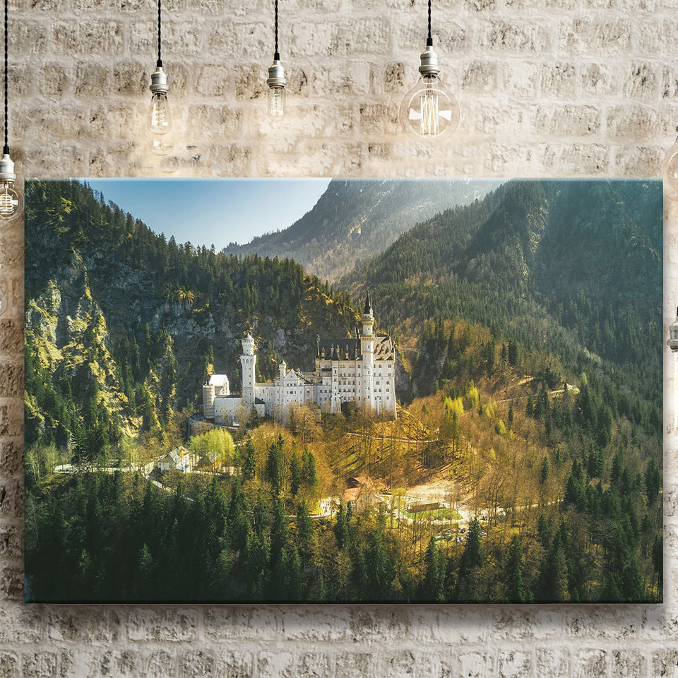 Mountain Forest Trees In Germany Canvas Prints Wall Art - Painting Canvas, Wall Decor, Canvas Art, For Sale