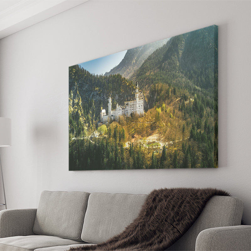 Mountain Forest Trees In Germany Canvas Prints Wall Art - Painting Canvas, Wall Decor, Canvas Art, For Sale