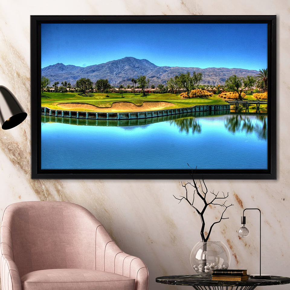 Mountain Golf Course Framed Canvas Prints - Painting Canvas, Art Prints,  Wall Art, Home Decor, Prints for Sale