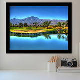 Mountain Golf Course Framed Art Prints Wall Decor - Painting Art, Black Frame, Home Decor, Prints for Sale