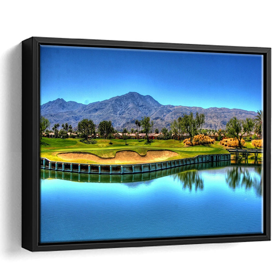 Mountain Golf Course Framed Canvas Prints - Painting Canvas, Art Prints,  Wall Art, Home Decor, Prints for Sale