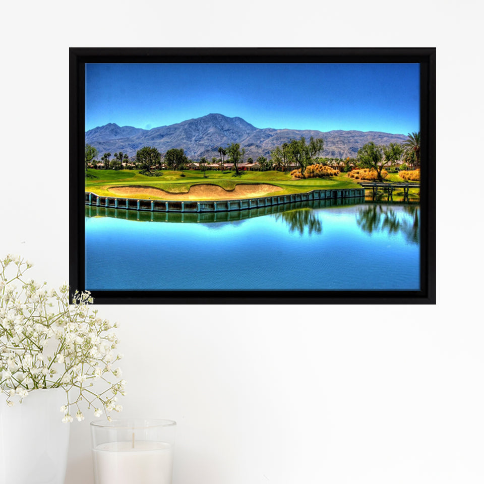 Mountain Golf Course Framed Canvas Prints - Painting Canvas, Art Prints,  Wall Art, Home Decor, Prints for Sale