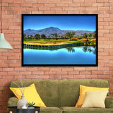 Mountain Golf Course Framed Art Prints Wall Decor - Painting Art, Black Frame, Home Decor, Prints for Sale