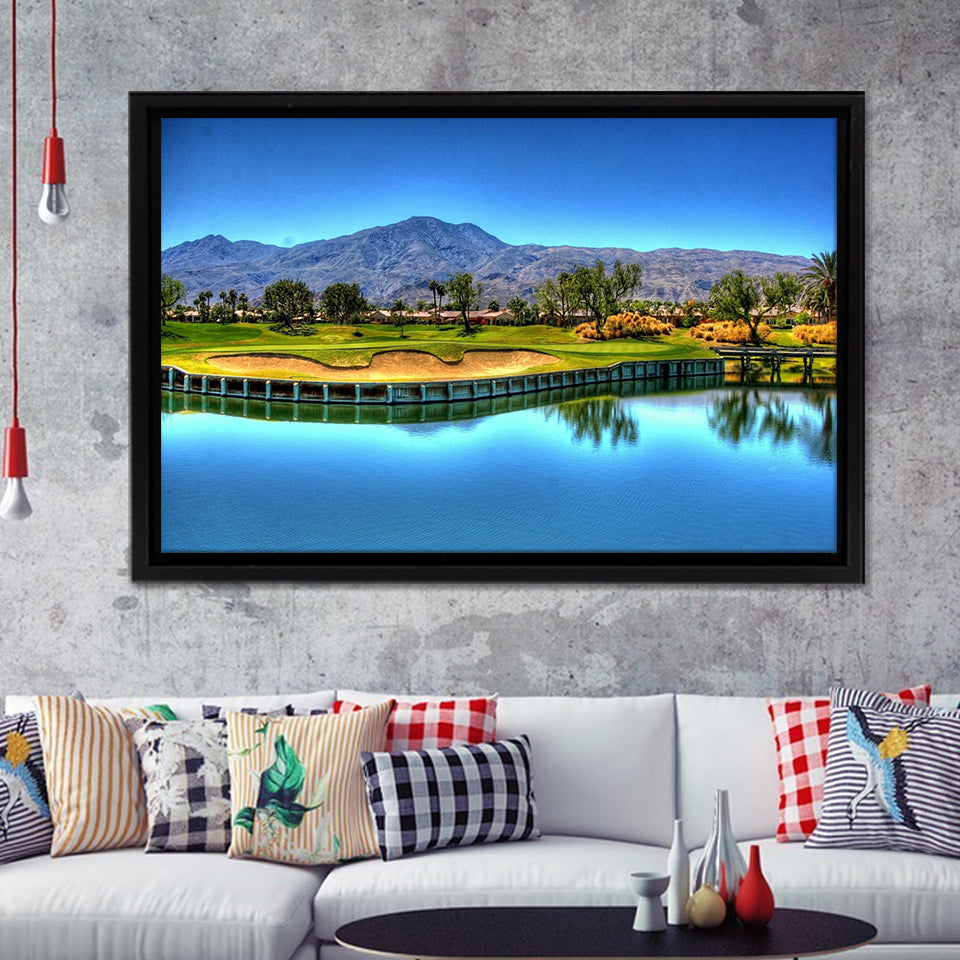 Mountain Golf Course Framed Canvas Prints - Painting Canvas, Art Prints,  Wall Art, Home Decor, Prints for Sale