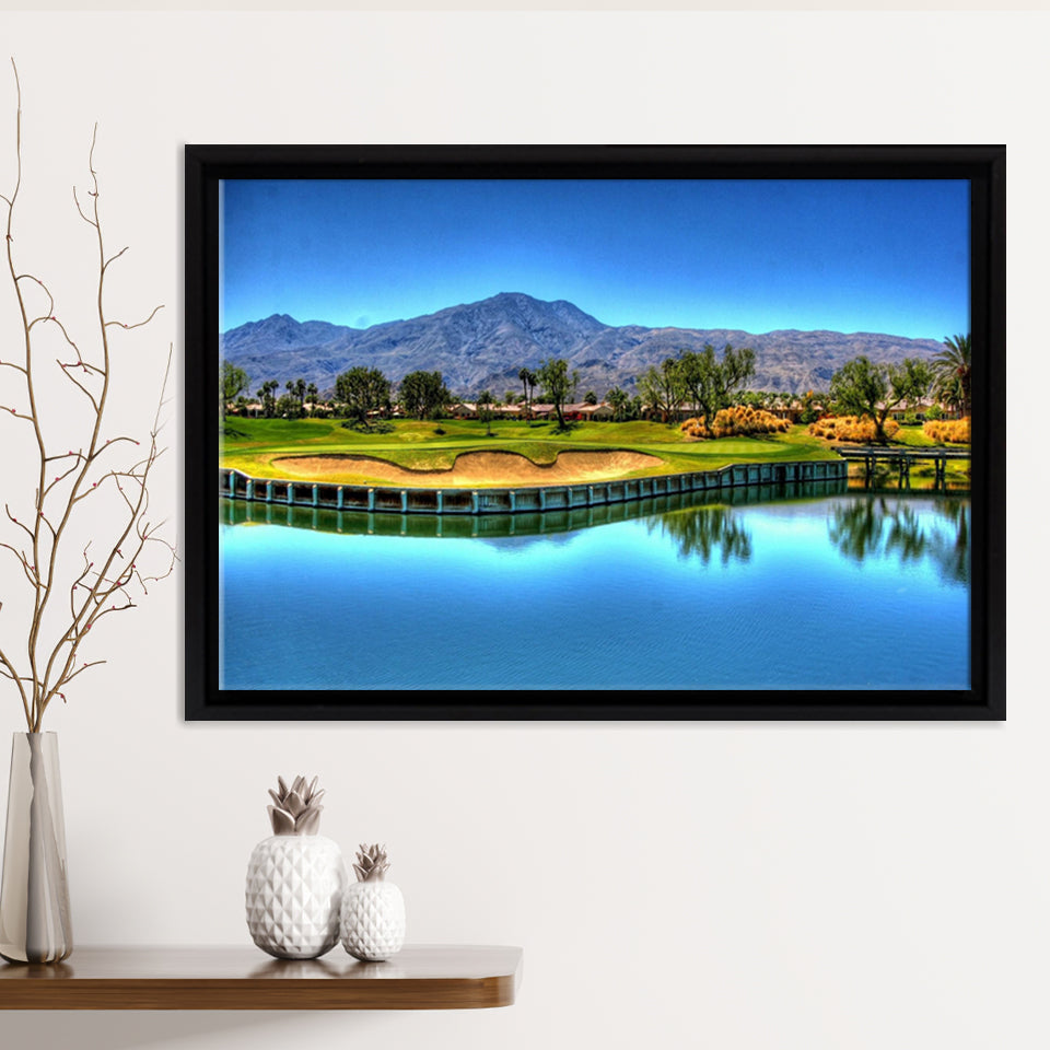 Mountain Golf Course Framed Canvas Prints - Painting Canvas, Art Prints,  Wall Art, Home Decor, Prints for Sale