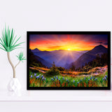 Mountain Print Large Framed Art Prints Wall Art Decor, Framed Picture, Home Decor