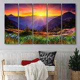 Mountain Print Large Sunrise Home Decor Extra Large Canvas Prints Multi Panels B Wall Art Prints Home Decor