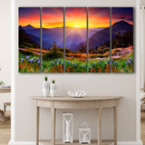 Mountain Print Large Sunrise Home Decor Extra Large Canvas Prints Multi Panels B Wall Art Prints Home Decor