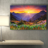 Mountain Print Large Sunrise Home Decor Landscape Canvas Prints Wall Art Home Decor - Painting Canvas, Ready to hang