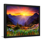 Mountain Print Large Framed Art Prints Wall Art Decor, Framed Picture, Home Decor