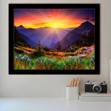 Mountain Print Large Framed Art Prints Wall Art Decor, Framed Picture, Home Decor