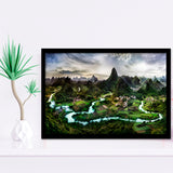 Mountain River Framed Art Prints Wall Art Decor, Framed Picture, Home Decor