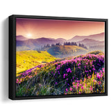 Mountain  Sunrise Framed Canvas Prints Wall Art Decor, Framed Picture, Floating Frame