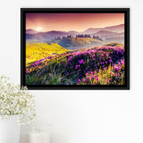 Mountain  Sunrise Framed Canvas Prints Wall Art Decor, Framed Picture, Floating Frame