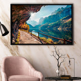 Mountains And Lake Framed Canvas Prints Wall Art Decor, Framed Picture, Floating Frame