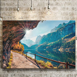 Mountains And Lake Canvas Prints Wall Art Decor - Painting Canvas,Home Decor, Ready to Hang
