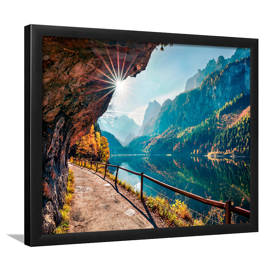 Mountains And Lake Framed Art Prints Wall Art Decor, Framed Picture, Home Decor