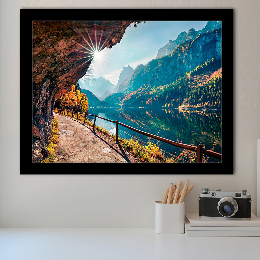 Mountains And Lake Framed Art Prints Wall Art Decor, Framed Picture, Home Decor