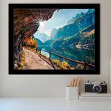 Mountains And Lake Framed Art Prints Wall Art Decor, Framed Picture, Home Decor