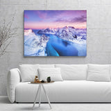 Mountains And Sea During Sunset Canvas Wall Art - Canvas Prints, Prints For Sale, Painting Canvas,Canvas On Sale