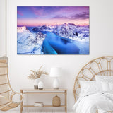 Mountains And Sea During Sunset Canvas Wall Art - Canvas Prints, Prints For Sale, Painting Canvas,Canvas On Sale