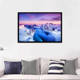 Mountains And Sea During Sunset Framed Art Prints - Framed Prints, Prints For Sale, Painting Prints,Wall Art Decor
