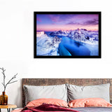 Mountains And Sea During Sunset Framed Art Prints - Framed Prints, Prints For Sale, Painting Prints,Wall Art Decor