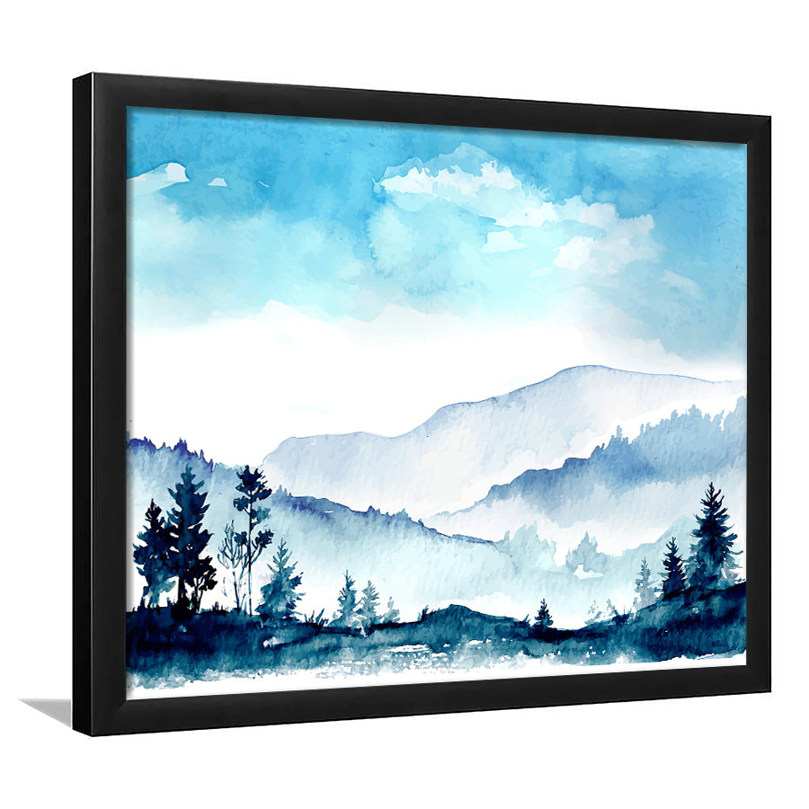 Mountains Framed Wall Art - Framed Prints, Art Prints, Print for Sale, Painting Prints