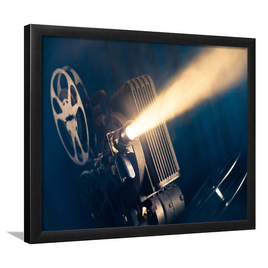 Movie Projector Framed Art Prints Wall Decor - Painting Prints, Framed Picture, Home Decor