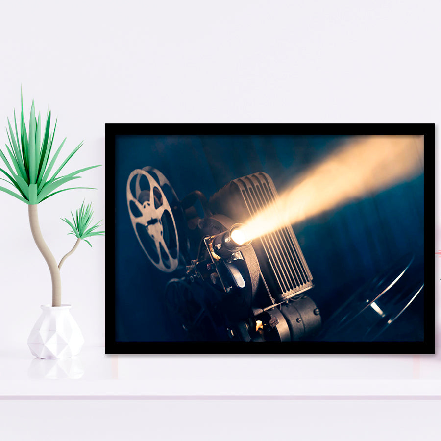Movie Projector Framed Art Prints Wall Decor - Painting Prints, Framed Picture, Home Decor