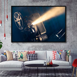 Movie Projector Framed Canvas Prints Wall Art Decor - Paiting Canvas, Art Prints, Floating Frame