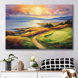 Muirfield Golf Club Gullane Scotland Oil Painting Canvas Prints Wall Art, Painting Art Home Decor