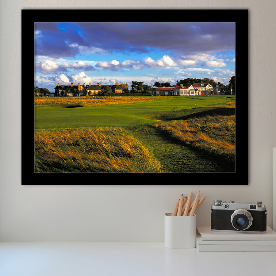 Muirfield Golf Club Hole 18, Gullane, Scotland, Golf Sport Print, Golf Lover, Framed Art Prints Home Decor