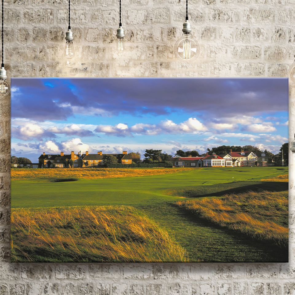Muirfield Golf Club Hole 18, Gullane, Scotland, Golf Art Print, Golf Lover, Canvas Prints Wall Art Decor