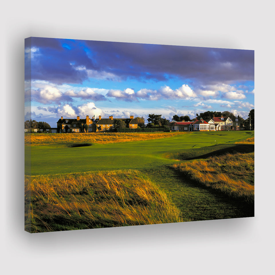 Muirfield Golf Club Hole 18, Gullane, Scotland, Golf Art Print, Golf Lover, Canvas Prints Wall Art Decor