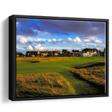 Muirfield Golf Club Hole 18, Gullane, Scotland, Golf Art Print, Framed Canvas Prints Wall Art Decor, Floating Frame