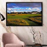 Muirfield Golf Club Hole 18, Gullane, Scotland, Golf Art Print, Framed Canvas Prints Wall Art Decor, Floating Frame