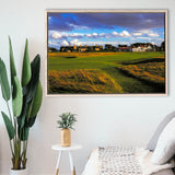 Muirfield Golf Club Hole 18, Gullane, Scotland, Golf Art Print, Framed Canvas Prints Wall Art Decor, Floating Frame