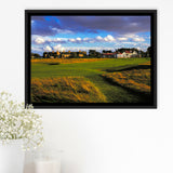 Muirfield Golf Club Hole 18, Gullane, Scotland, Golf Art Print, Framed Canvas Prints Wall Art Decor, Floating Frame