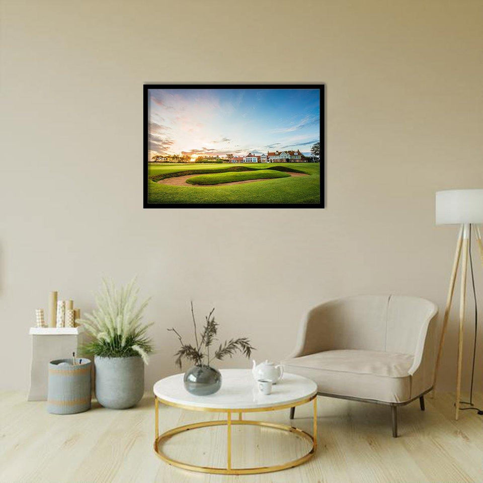 Muirfield (Gullane, East Lothian, Scotland)-Sport Art, Art Print, Frame Art,Plexiglass Cover